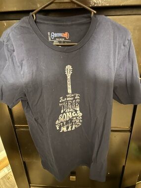 Grateful Dead Navy Blue Tee with Red & Blue Logo